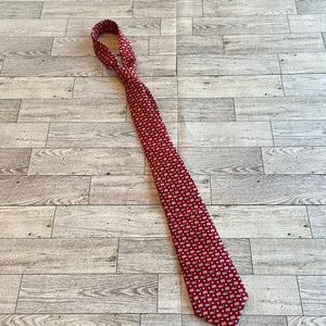 Vineyard Vines Boys Tie - Red - Whale & Flags